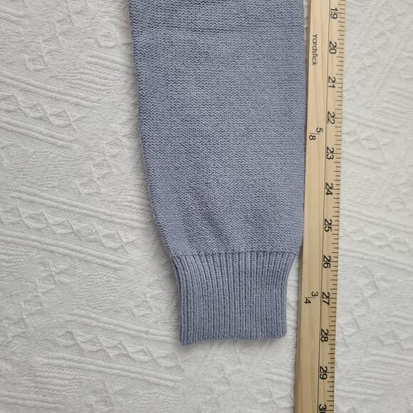 RD style Fisherman sweater size Medium Blue Cable knit cozy Stitch Fix office - Picture 7 of 8